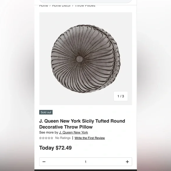 Luxurious Queen size Cream and Tan/Gray Comforter Set, Ornate,like new+3 pillows - Picture 8 of 15